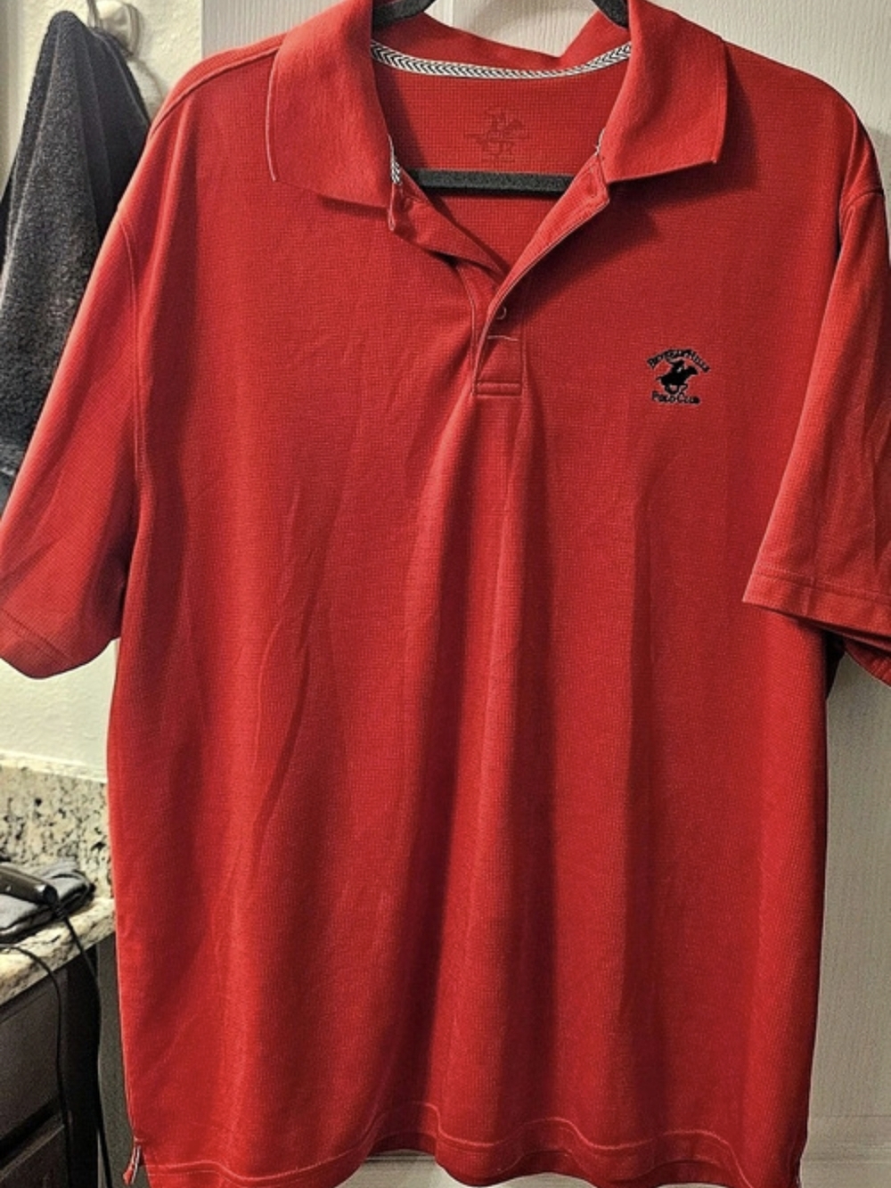 Beverly Hills Polo Club Red Polo Shirt Like New